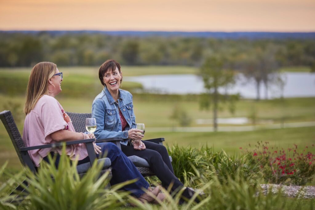 Gathering at Chambers Creek Vineyard at 55 plus communities in texas