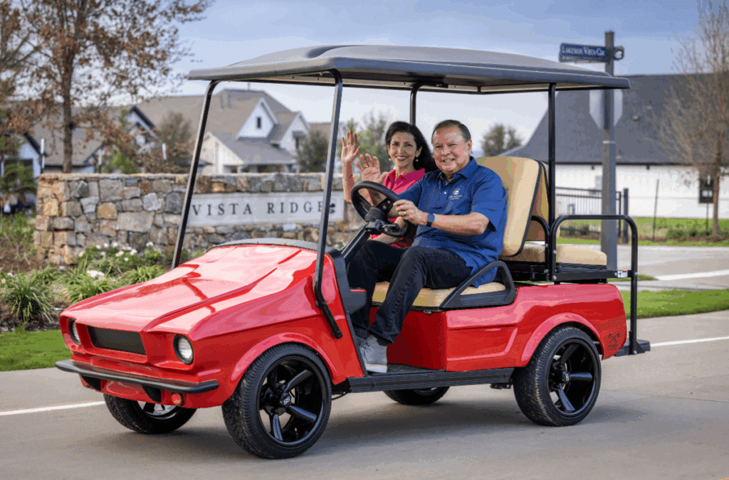community tour on a golf cart