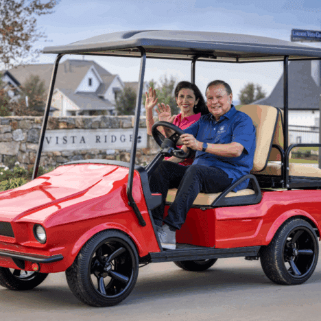 community tour on a golf cart