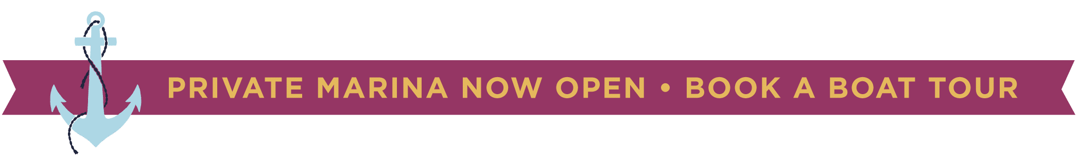 Private marina now open
